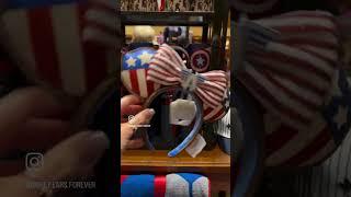 (2024) New Captain America Disney Ears for July4th #disneylandpark #disneyears #disneymerch #disney