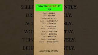 How to Succeed in Life  | 12 Practical Steps for a Fulfilling Journey #billionairemindset #success