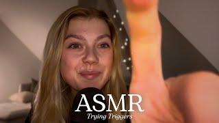 ASMR ich teste random triggers zum Einschlafen 🫖 (german whispering, brushing, tapping)