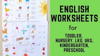 Daily Practice English Worksheets for Toddler, Nursery, LKG, UKG, Kindergarten, Preschool | #4