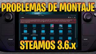 ¿Problemas al montar un HDD o USB en Steam Deck? - Could not mount this device Steam OS 3.6 FIX