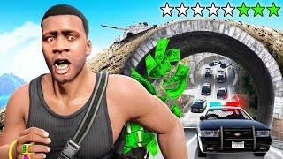 GTA 5 but EVERY Heist Adds 1 STAR to my WANTED LEVEL!