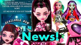 MONSTER HIGH| 2024 NEWS️| Creeproduction DEFECTS, G3 Draculaura Vamtastic Scooter & MORE!!