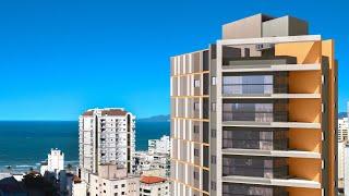 Luxo compacto em Itapema. Lindo apartamento com vista mar