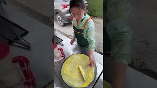 Vietnam Street Food - Egg Crepe Would You Try This? #shorts