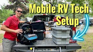 Mobile RV Tech Setup Living & Working From RV