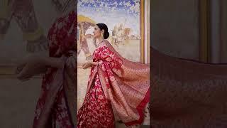 Red Handwoven Banarasi Silk Saree | Shivangi Kasliwal