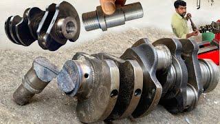 Restoration Of 3 Cylinder Engine Broken Crankshaft By Mechanical Talent Most Strong Repairing…