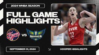 Indiana Fever vs Dallas Wings Full Game Highlights | Sep 01 | 2024 WNBA Season