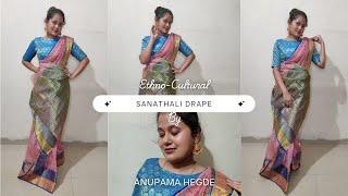 Simple Way to Drape a Santhal Saree From Orissa| ANUPAMA HEGDE