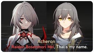 Acheron's Real Name Raiden Bosenmori Mei | Farewell to Trailblazer (Cutscene) | Honkai Star Rail 2.2