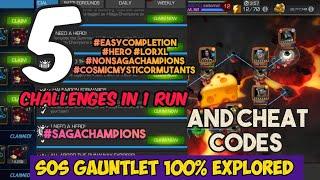 5 Challenges in 1 Run & 100% Exploration | cheese  & Cheat Codes - SOS Gauntlet Finale