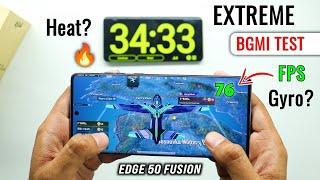 Moto Edge 50 Fusion - Gaming Test | Bgmi Graphics, gyro ? | Moto edge 50 fusion Battery drain test 