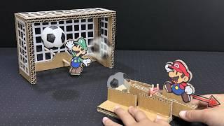 Cardboard PK Game: Easy DIY Table Soccer Fun, Football