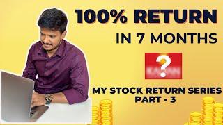 100% Returns in 7 months - GOLD JEWELLERY Stock Next MultiBagger Stock | KALYAN JEWELLERY