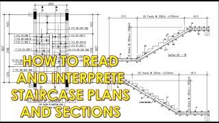 Interpreting Staircase Plan - How To Take Off Quantities For Reinforced Concrete Staircase