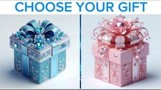 Choose your gift  #2giftboxchallenge #pinkvsblue