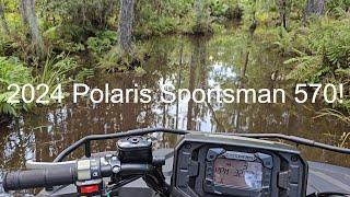 Mudding my BRAND NEW 2024 Polaris Sportsman 570!