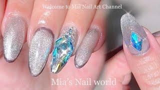 日常百搭風格美甲｜簡約氣質款美甲貓眼美甲｜開箱美甲刷具｜Nail Manicure｜光療美甲教學｜美甲彩繪｜經驗分享｜貓眼｜簡約美甲｜네일｜Nail Art｜Nails｜ASMR