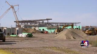 Construction progress on new Salt Lake Bees stadium