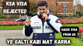 My VISA REJECTED  | UMRAH | SAUDIA VISA FROM UK | UK BRP RESIDENCE PERMIT | EVISA