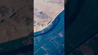 A miracle in desert, the Nile river of Africa beautiful aerial view of green desert #Viral #Travel