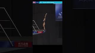 Diving. Men 10m. Platform. Kyle KOTHARI World Aquatics Championships FUKUOKA 2023#shorts