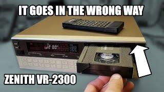 Zenith's wacky side-loading VCR (VR-2300 from 1986/87)