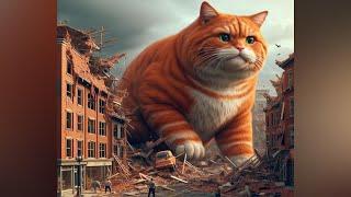 Red cat's revenge | Sad story | Poor cat | Giant cat #cats #ai #sadcat