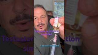 Testosterone injection simplified
