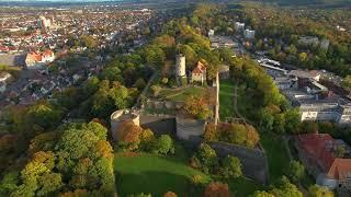 Bielefeld  Sparrenburg 4k drone video