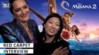 Moana 2 | Dana Ledoux Miller and Christina Chen on emotion & humour | Red Carpet Premiere Interview