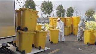 On the Scene | How medical waste handlers dispose surging amount of infectious materials in Wuhan.