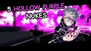 5 Hollow Purple Nukes at Once | Jujutsu Shenanigans