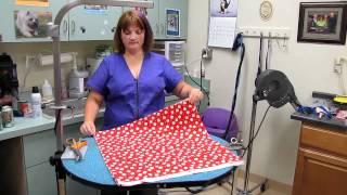 How to cut bandannas for Groomers