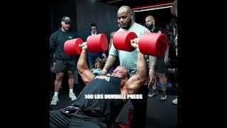 140 lbs hammer curls Ramon Dino  | Ramon Dino , CBum , Wesley Vissers , Urs | Mr Olympia 2024