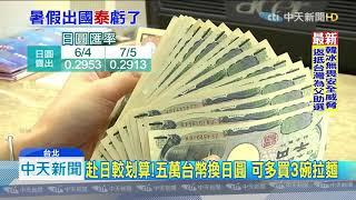 20190705中天新聞　泰銖匯率漲　換3萬台幣等同少住一晚5星飯店！