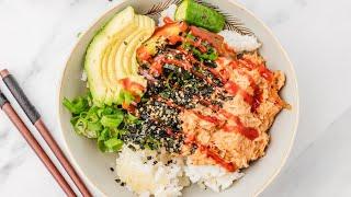 Canned Tuna Sushi Bowl