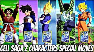 ALL CELL SAGA Z CHARACTERS SPECIAL MOVES  IN DRAGON BALL LEGENDS