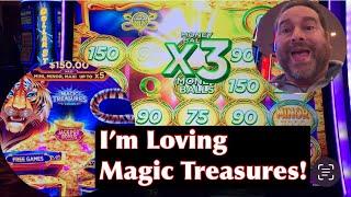 Magic Treasures For Me!  Big Slot Wins on Magic Treasures - Tiger and Magic Treasures - Dragon