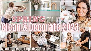 *NEW* SPRING CLEAN & DECORATE With ME 2023  Using Decor I Already Have, Spring DIYS + Recipes