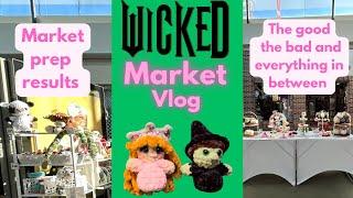 Wicked movie themed crochet market event vlog