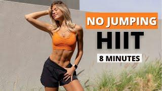 8 MIN. NO JUMPING HIIT - burn calories, burn fat / Low impact workout