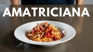 How to make AMATRICIANA (classic Roman pasta dish)