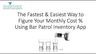The Fastest Way to Figure Pour Cost %