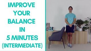 Intermediate Balance Exercises For Seniors (Fitter in 5 - 5-Mins) | More Life Health