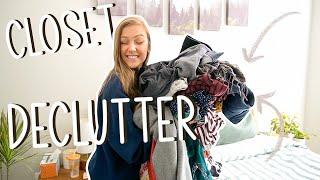 Major Closet Declutter!!  Getting Rid of TONS of Clothes!! (I was pretty savage lol)