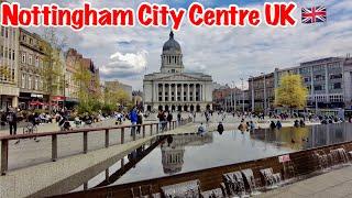 [4K] Walking in Nottingham UK City Centre | DJI POCKET 2