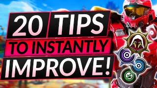 20 Advanced Tips to INSTANTLY IMPROVE - BEST MECHANICS and Tricks - Halo Infinite Guide