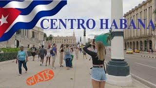 WALKING in CENTRO HABANA, La Habana, CUBA I 4K 60fps